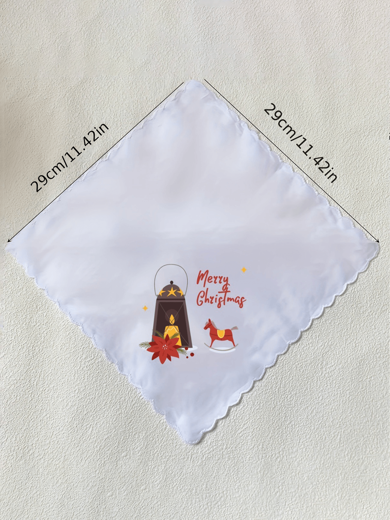 DIY Christmas themed handkerchief